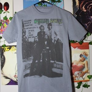 RARE Rolling Stones magazine Beatles t-shirt